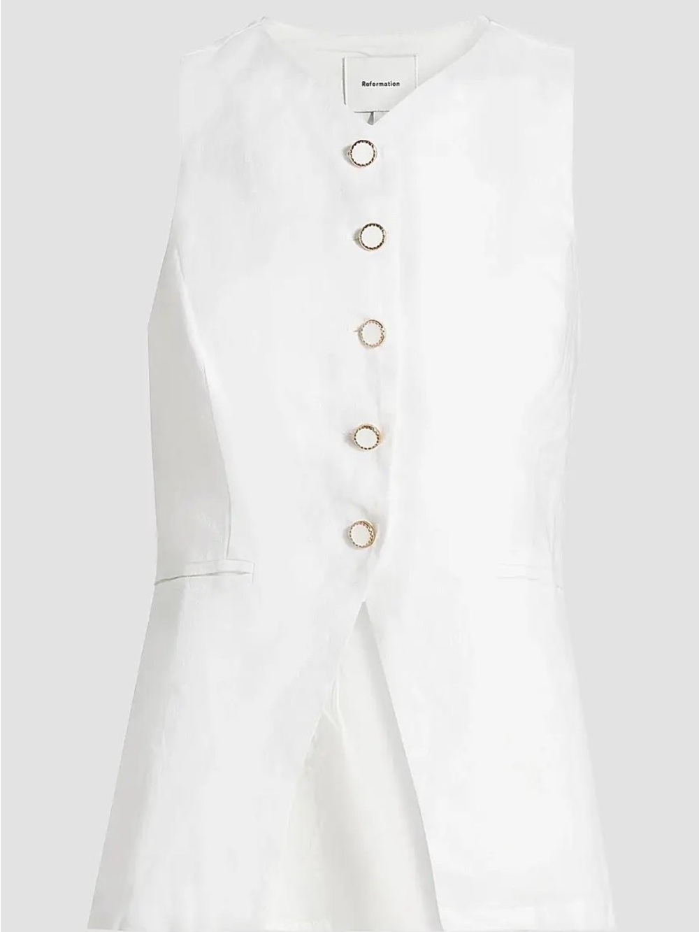 Reformation Aspen linen top